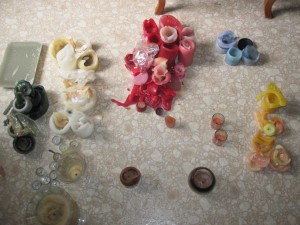 1 old candle wax scraps