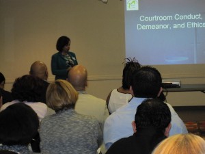 workshop courtroom demeanor